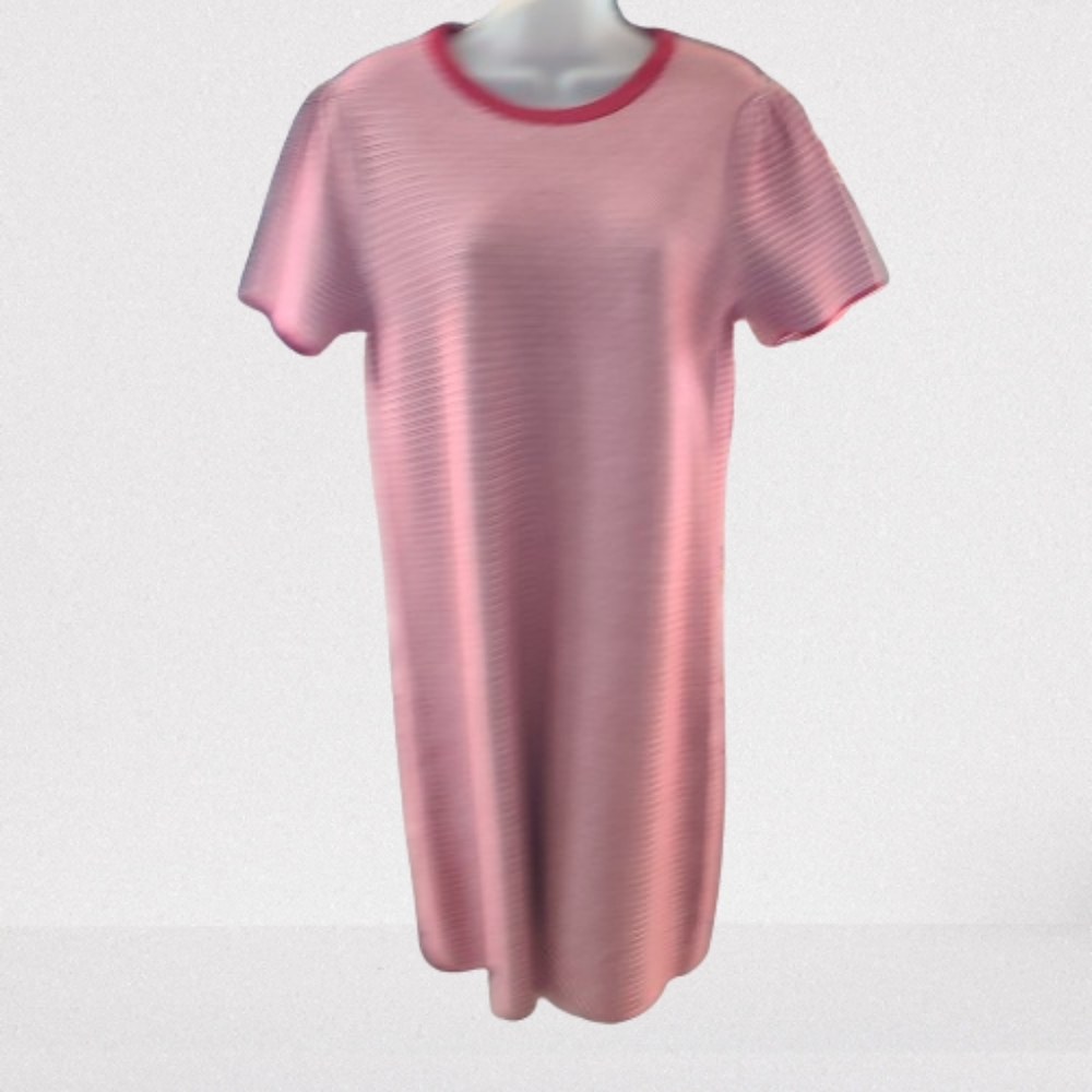 Draper James Women's Medium Ringer Tee Shirt Dress Red
